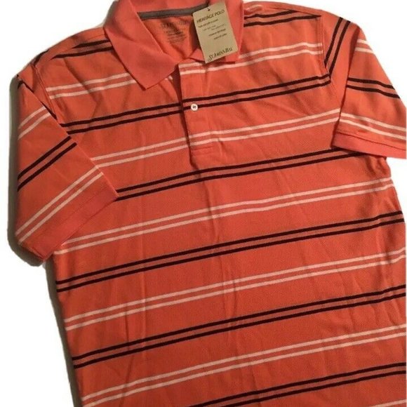 St. John's Bay Shirts St Johns Bay Heritage Polo Mens M Orange